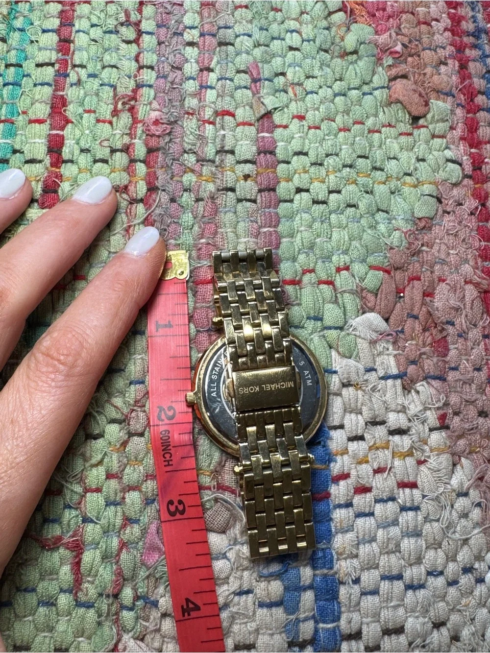 🌟 *LIKE NEW* Michael Kors Gold Crystal Diamond Bezel Watch (for‎ petite wrist)